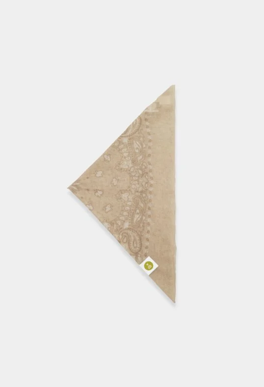 Tuch Bandana Calvina Paisley B Beige