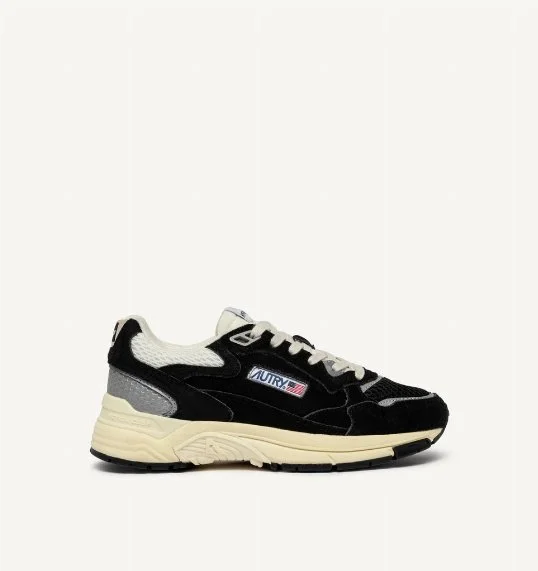 Sneaker Hyperway Suede Mesh Black/Silver