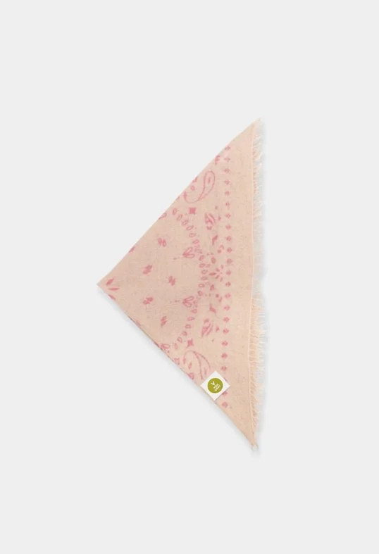 Tuch Bandana Cashmere Paisley Q mit Fransen