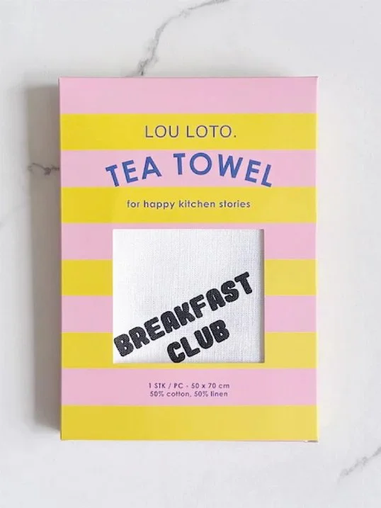 Geschirrtuch Breakfast Club Weiß