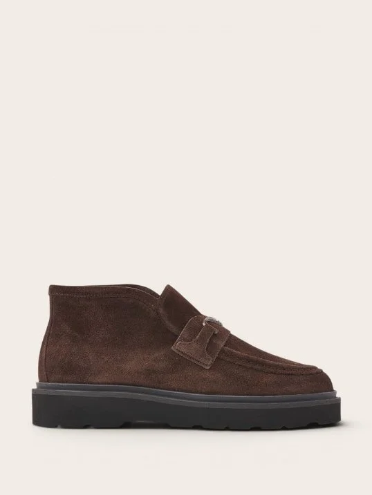 Loafer Ella Monroe Dark Brown Suede