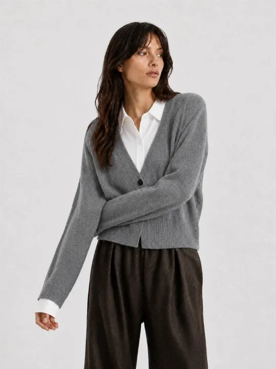 Cardigan Antonia Short Grey
