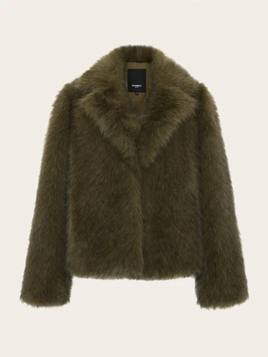 Jacke Duffy Faux Fur Olive