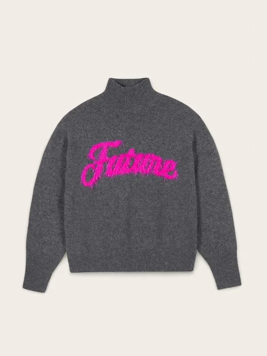 Pullover FUTURE Grau Pink
