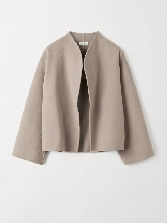 Jacke Short Jacket Dark Sand