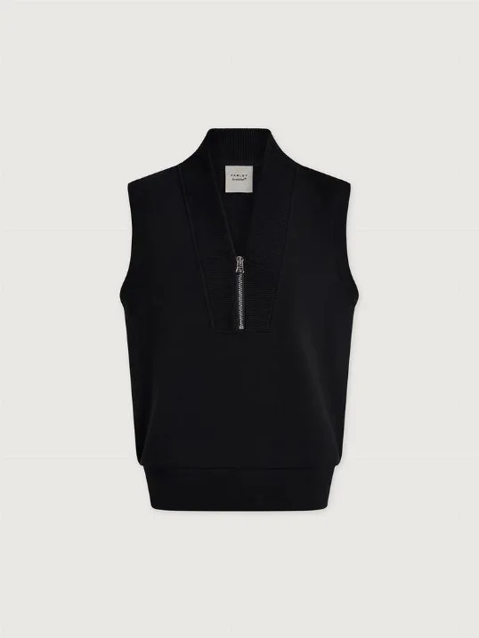 Shirt Beau Sleeveless Half-Zip