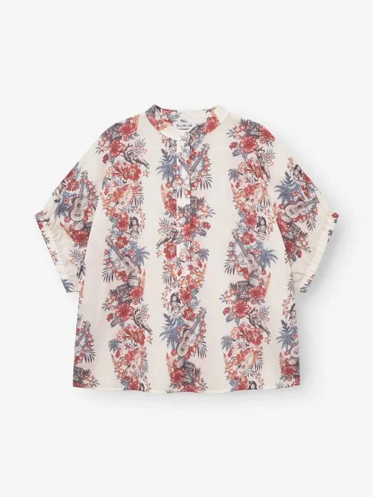 Bluse Cowboy Button Hawaii