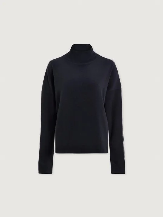 Sweater Rona High Neck Black