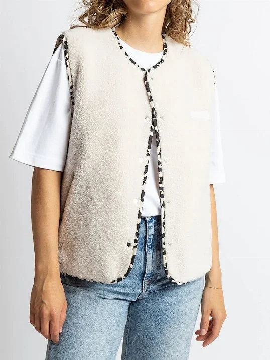 Weste Teddy Fleece Sand