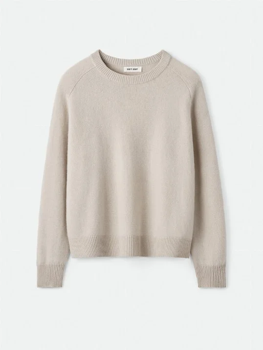 Pullover Boyfriend Crewneck Chalk
