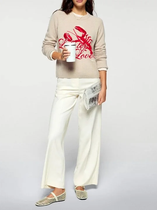 Pullover Lobster Lover Beige