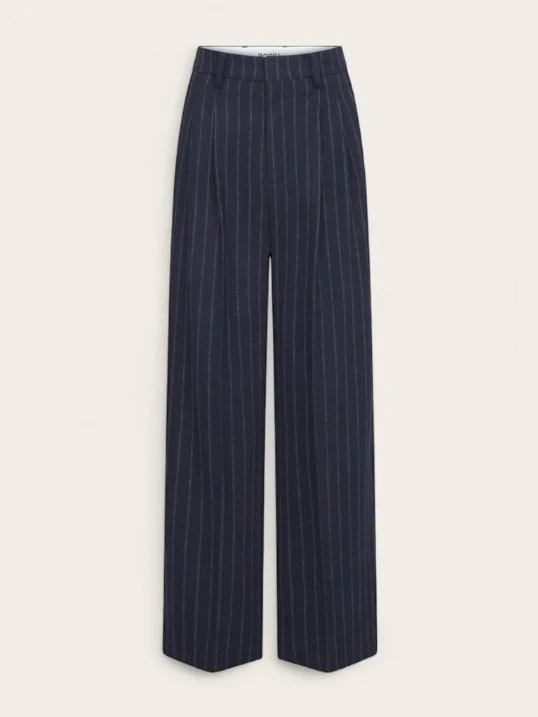 Hose Noa Flannel Chalk Stripe
