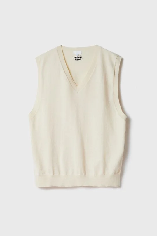 Weste Knit Vest Kasia in Cream