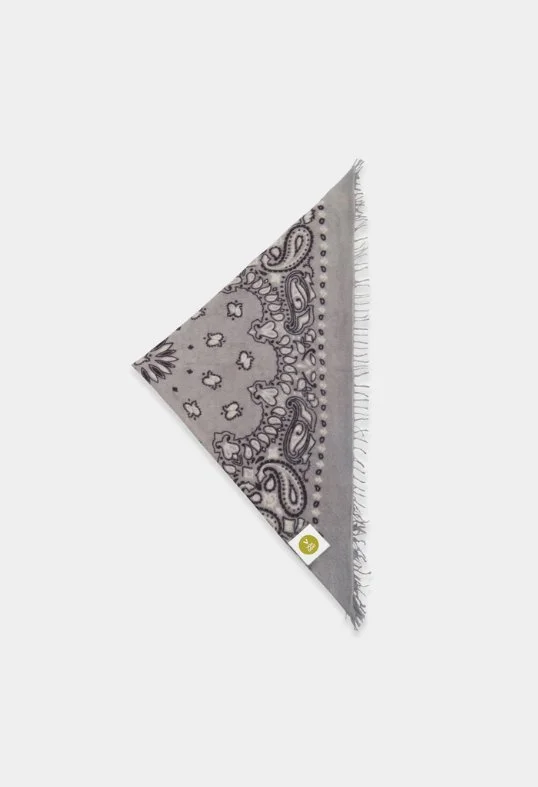 Tuch Bandana Cashmere Paisley D mit Fransen
