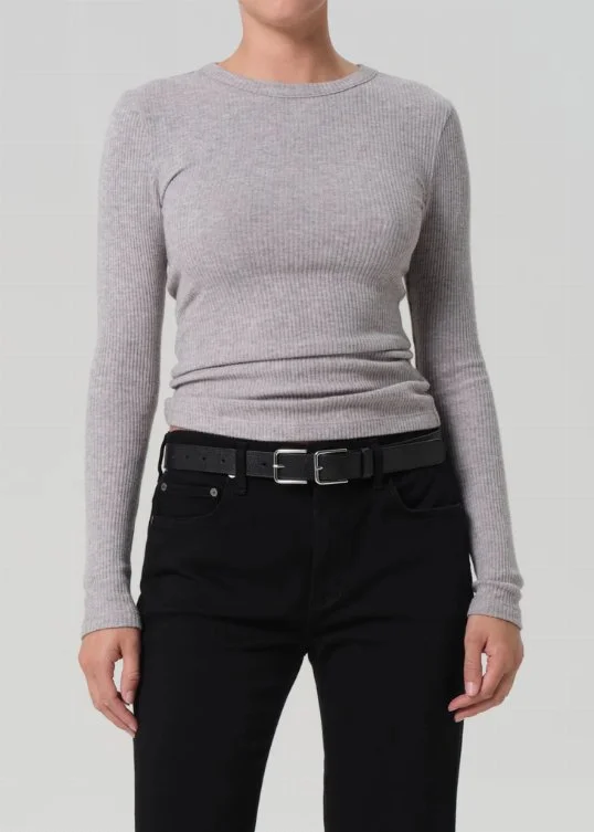 Longsleeve Bina Crewneck Heather Grey