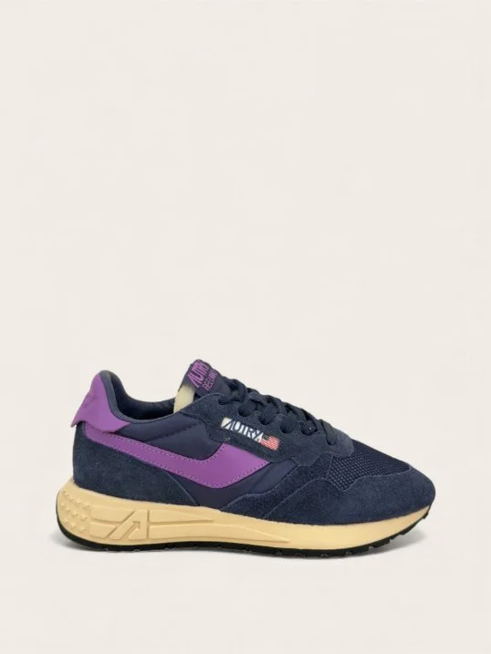 Sneaker Reelwind Suede/Mesh Navy Dewberry