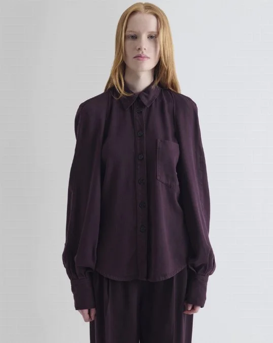 Bluse Chances Oxblood Denim
