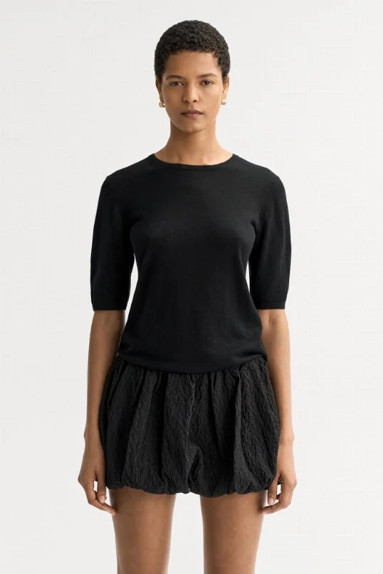 T-Shirt Featherlight Short Sleeves Black