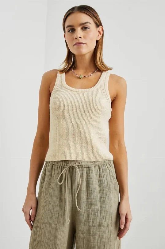 Top Albie Tank in Ivory
