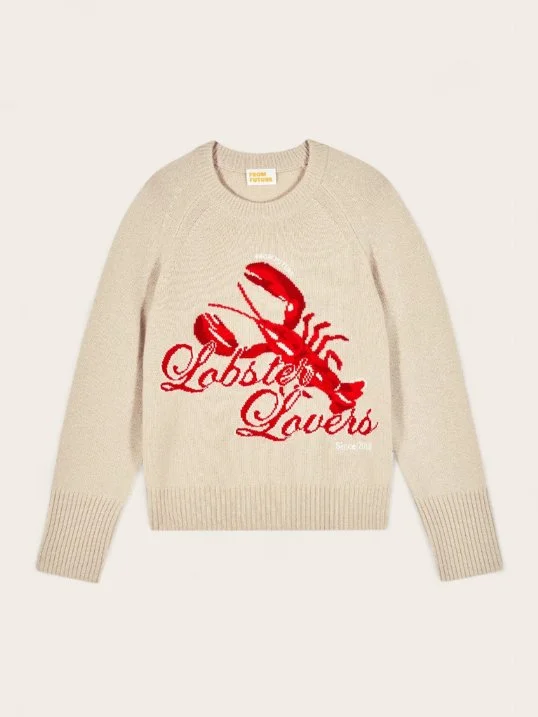 Pullover Lobster Lover Beige